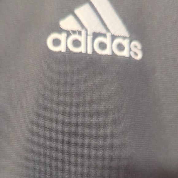 Adidas Kids Dark Gray Jacket with White Stripes - Picture 4 of 5